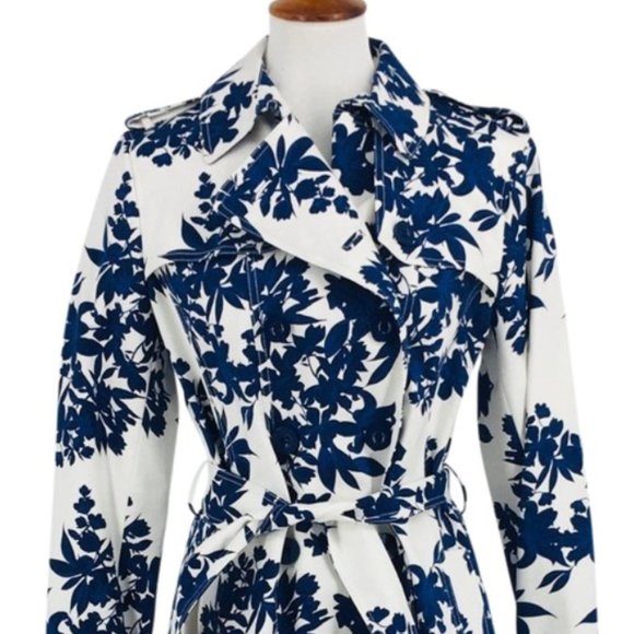 Hobbs London Jackets & Blazers - Hobbs London Blue Ivory Analia Coat